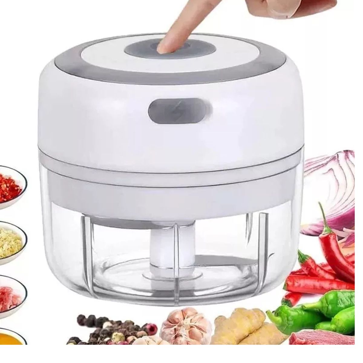 GENERICO - Mini Procesador Alimentos Picador Eléctrico Recargable