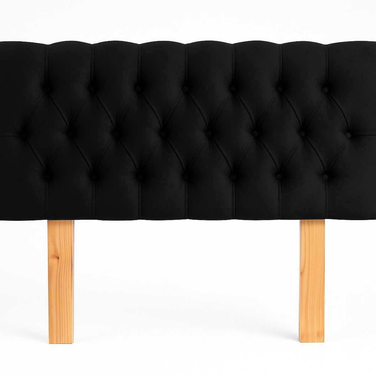 GENERICO - Respaldo 2 Plazas Classic Line Buttons Negro