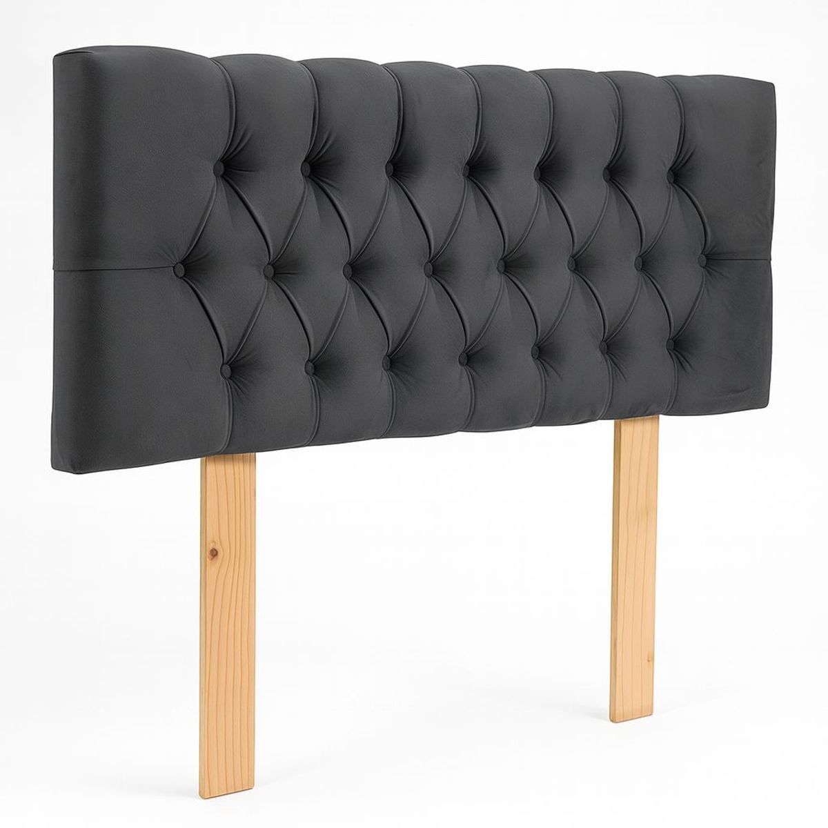 GENERICO - Respaldo 2 Plazas Classic Line Buttons Gris Grafito