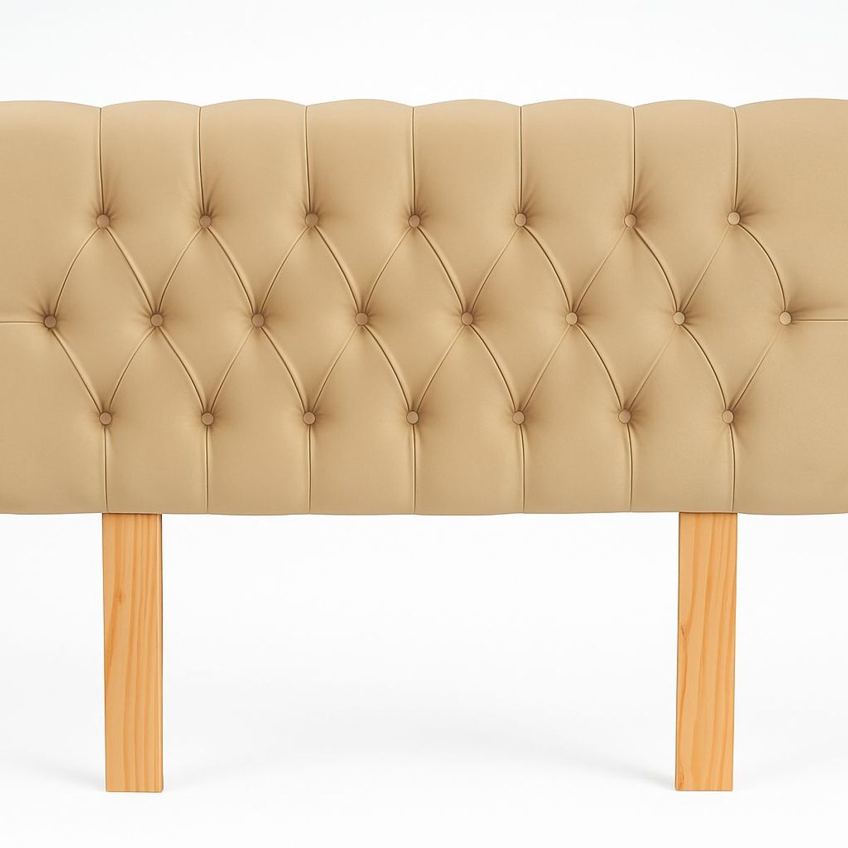 GENERICO - Respaldo 2 Plazas Classic Line Buttons Beige