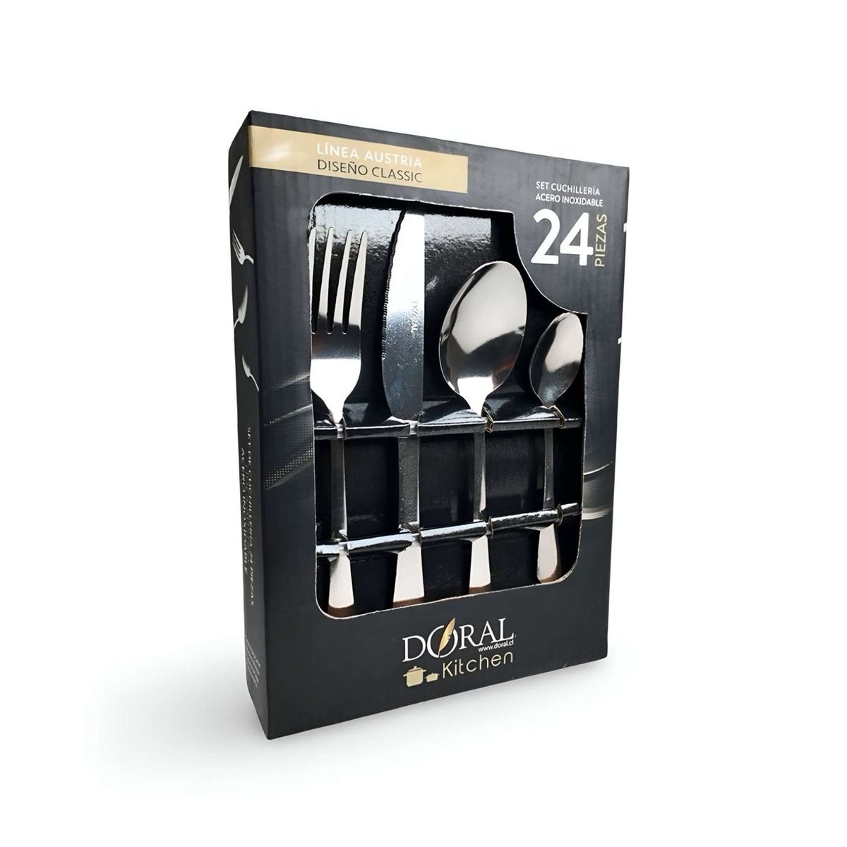 DORAL - Set de Cuchilleria 24 Piezas 15mm Austria Classic - Doral