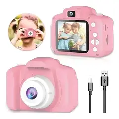 GENERICO - Juguete Mini Cámara Fotográfica Digital Para Niños Rosa