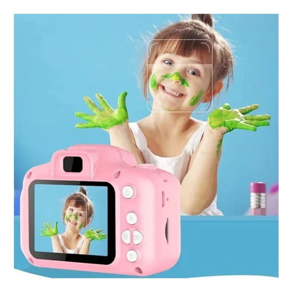 GENERICO - Juguete Mini Cámara Fotográfica Digital Para Niños Rosa