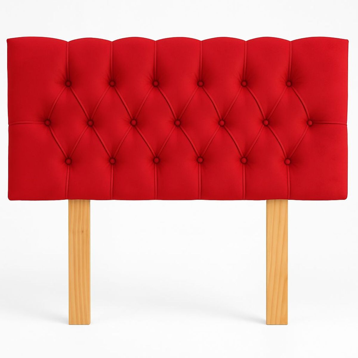 GENERICO - Respaldo 2 Plazas Classic Line Buttons Rojo