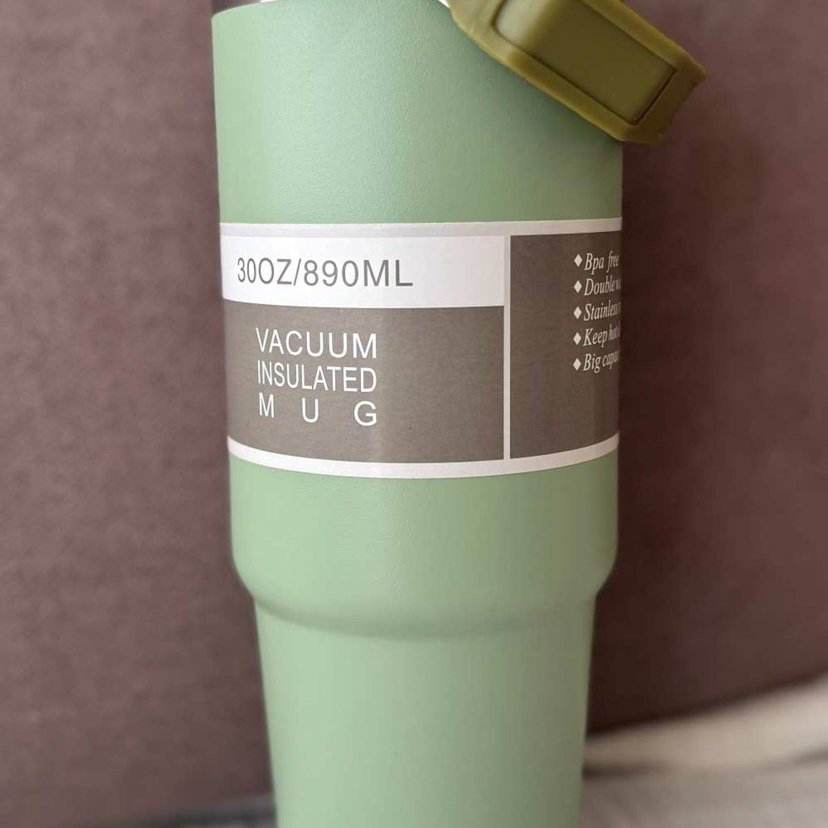 GENERICO - Vaso Térmico De Acero Inoxidable 30oz 890 ml Verde