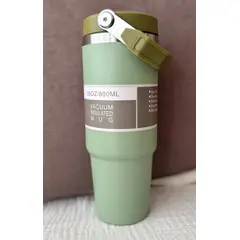 GENERICO - Vaso Térmico De Acero Inoxidable 30oz 890 ml Verde