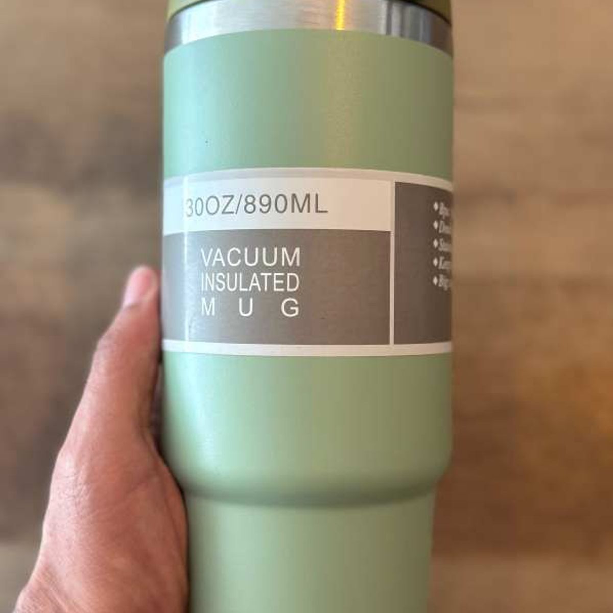 GENERICO - Vaso Térmico De Acero Inoxidable 30oz 890 ml Verde