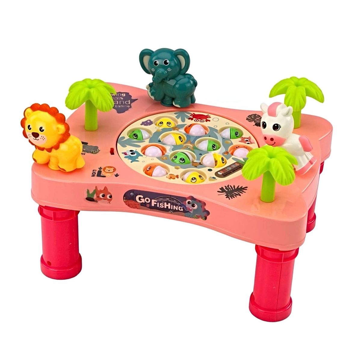 GENERICO - JUEGO DE PESCA ZOOLÓGICO INFANTIL 12 PIEZAS