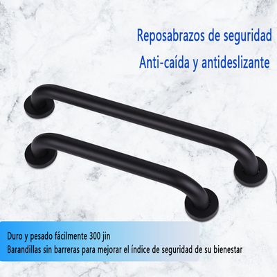Imagen 2 del producto Acero Inoxidable Engrosado Toilet Safe Handle 40cm Negro
