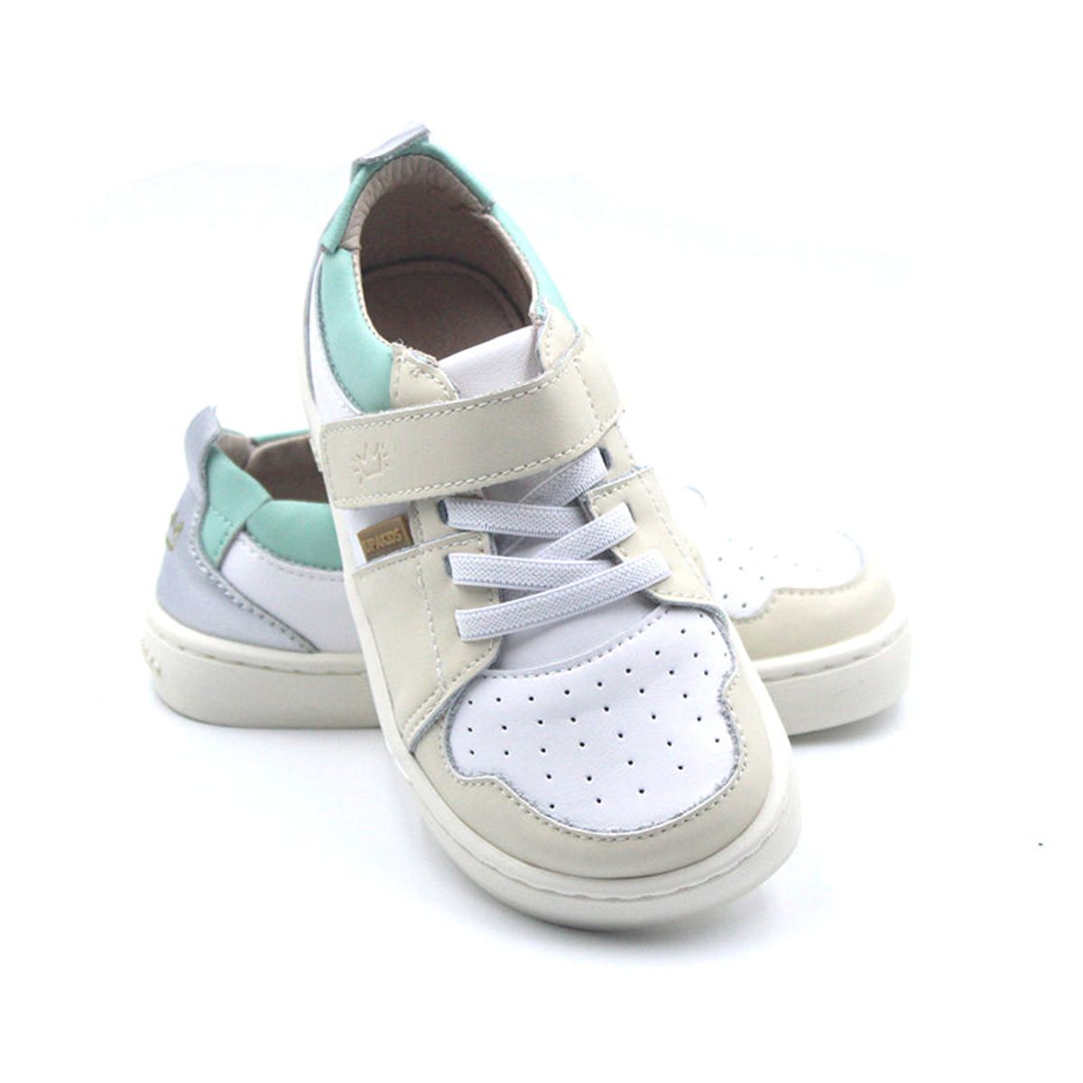 IUPAKIDS - Zapatilla Infantil Ergonónica Los Angeles BlancoMenta Iupakids