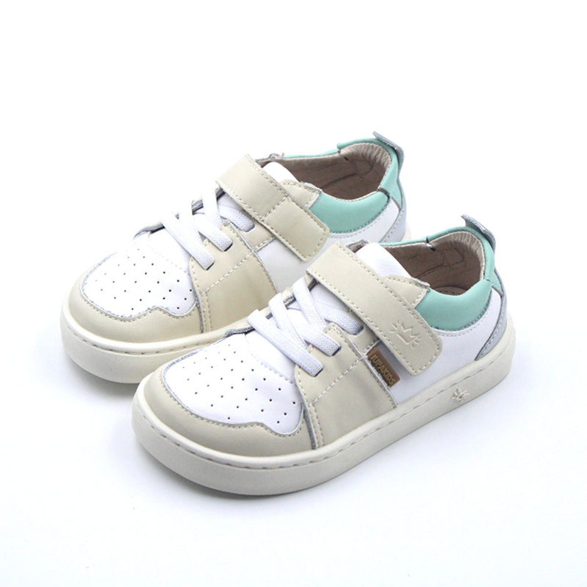 IUPAKIDS - Zapatilla Infantil Ergonónica Los Angeles BlancoMenta Iupakids