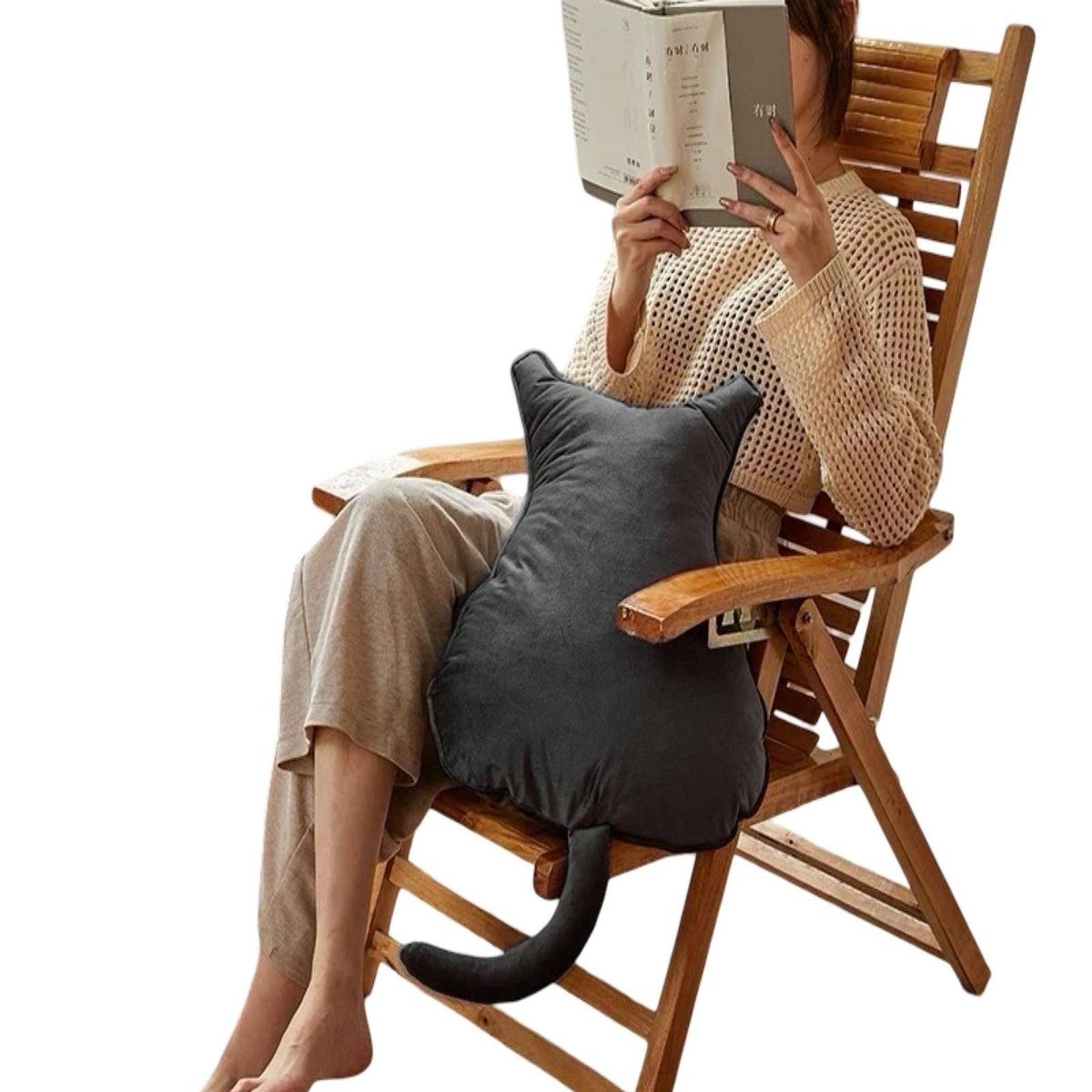 GENERICO - PACK DE 2 COJIN DE GATO EXTRA SUAVE PARA DECORAR O APEGO PARA NIÑOS