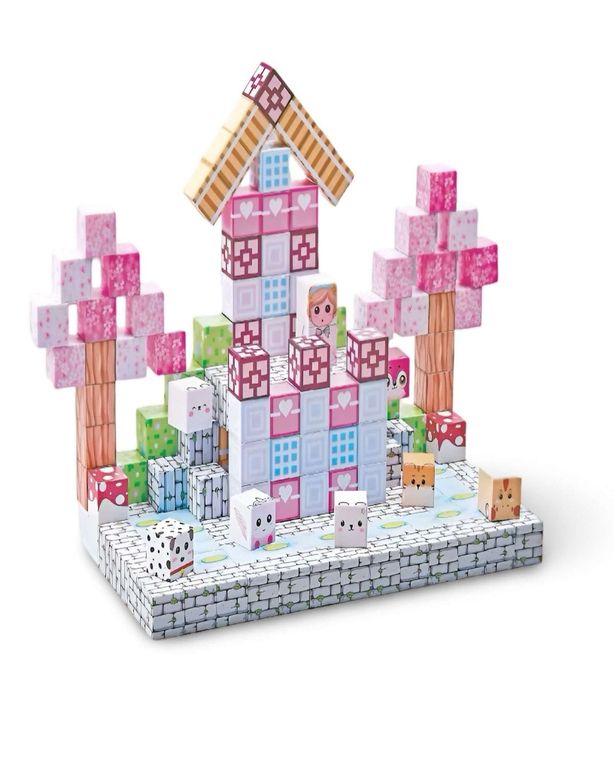 Juguete Cubo Magnetico 193 piezas diseno Mine-cratf Nina