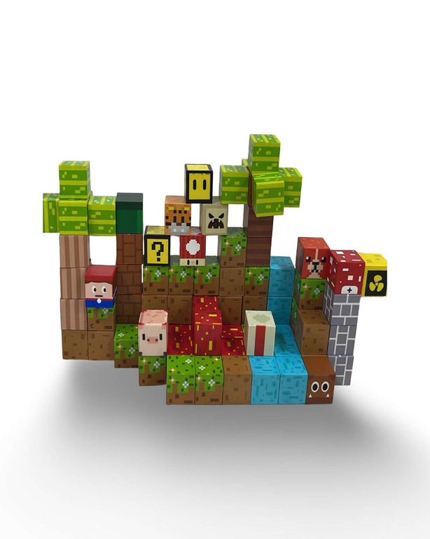 Juguete Cubo Magnetico 84 piezas diseno Mine-cratf