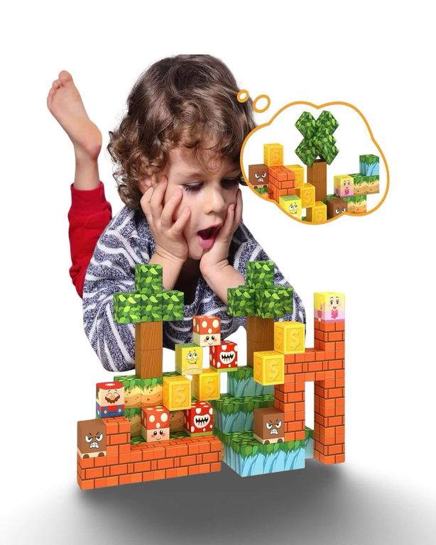 Juguete Cubo Magnetico 117 piezas diseno Mine-cratf
