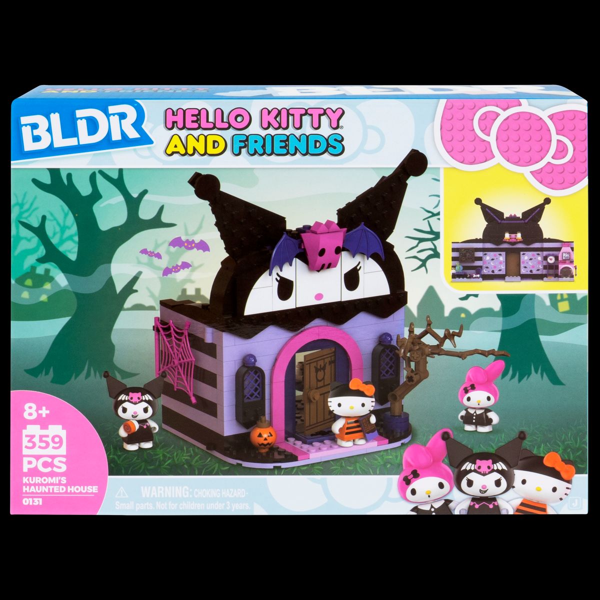HELLO KITTY - Casa Encantada Armable De Kuromi Con Minifiguras Hello Kitty