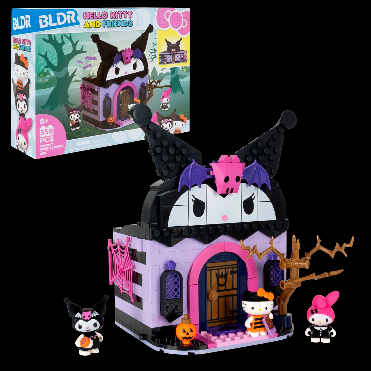 HELLO KITTY - Casa Encantada Armable De Kuromi Con Minifiguras Hello Kitty