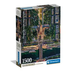CLEMENTONI - Puzzle Rompecabezas 1500 - Flying Over Paris