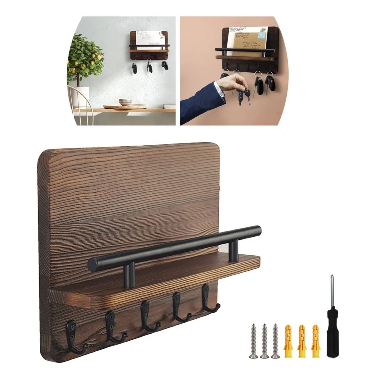 KINDA NICE - Estantería De Pared Para Salón Estantería De Madera