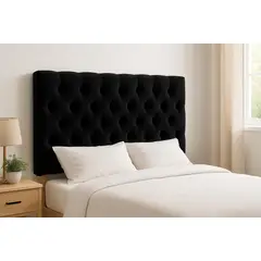 GENERICO - Respaldo 2 Plazas Classic Line Buttons Negro