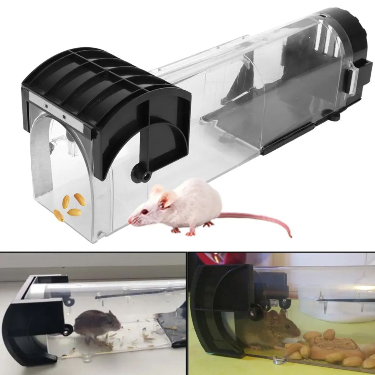 KINDA NICE - Ratonera De Plástico Trampa Ecológica Para Ratones Vivos