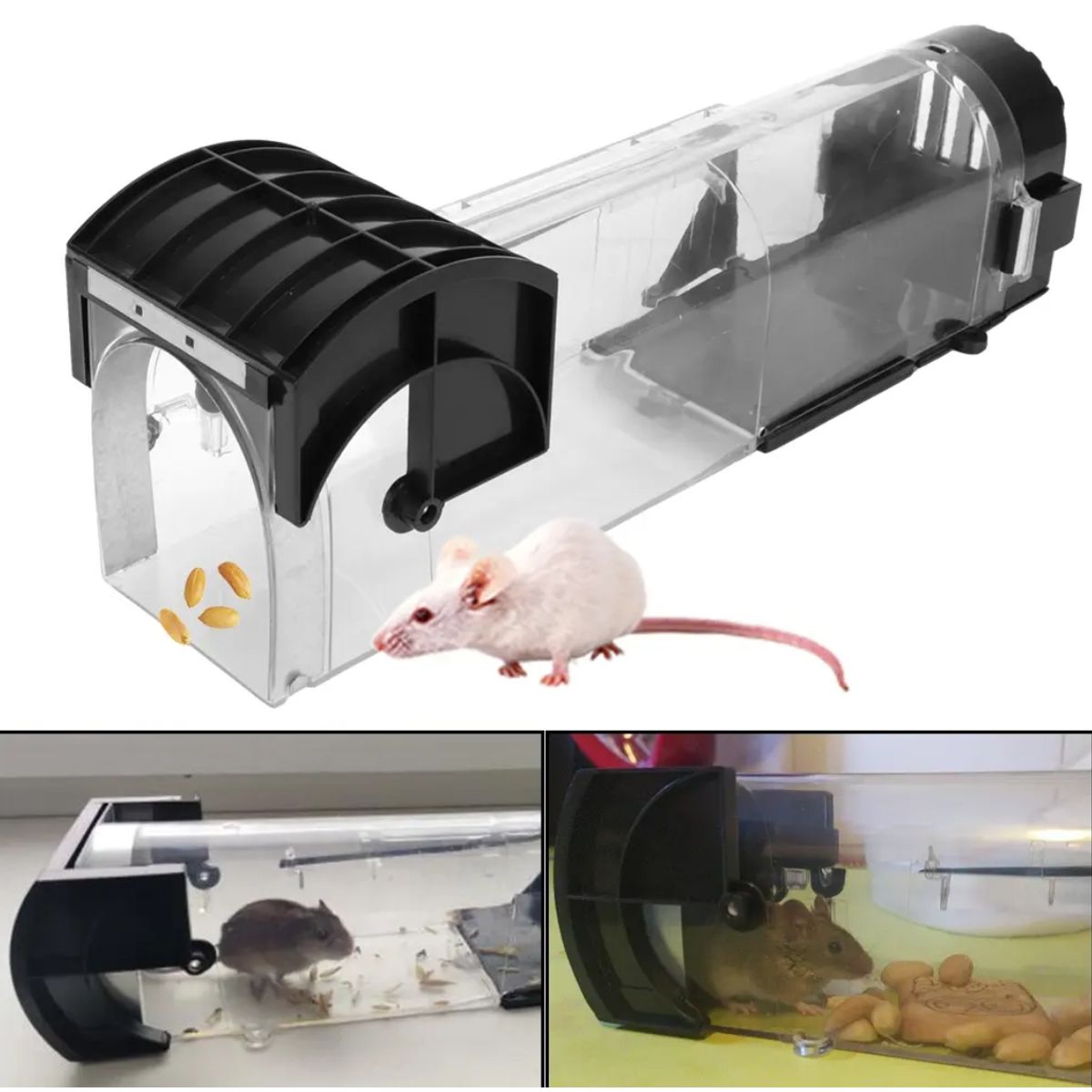 KINDA NICE - Ratonera De Plástico Trampa Ecológica Para Ratones Vivos