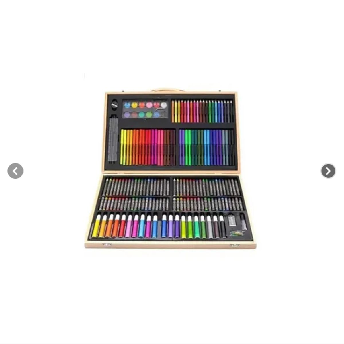 GENERICO - Maleta De Madera  Set De Arte 180 Pcs Lápices Para Colorear