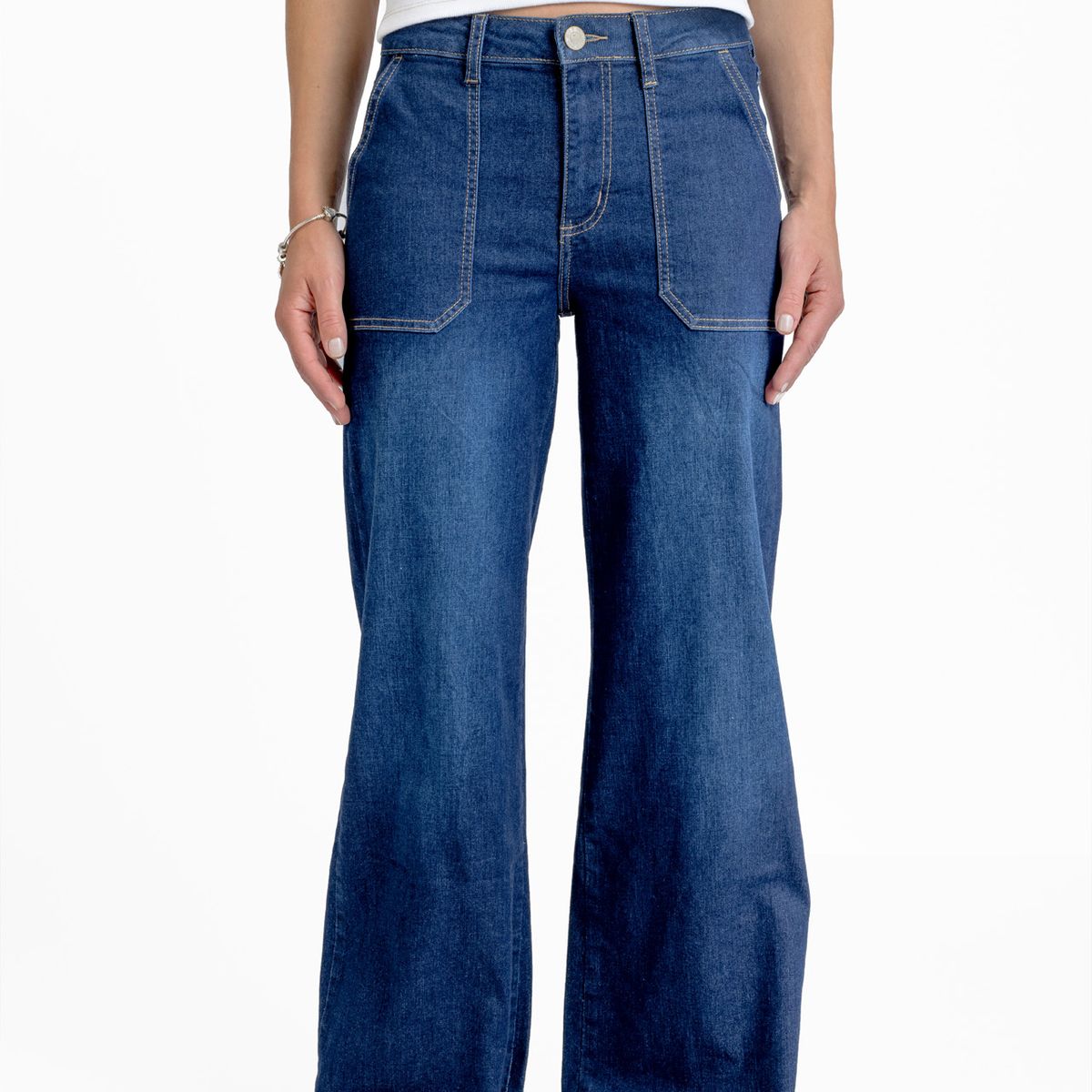 EFESIS - Jeans Palazzo Tiro Medio Mujer Efesis