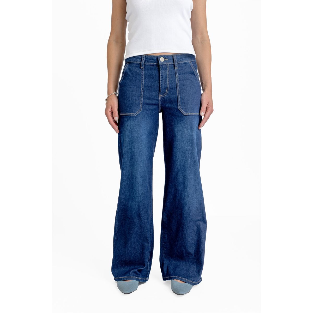 EFESIS - Jeans Palazzo Tiro Medio Mujer Efesis