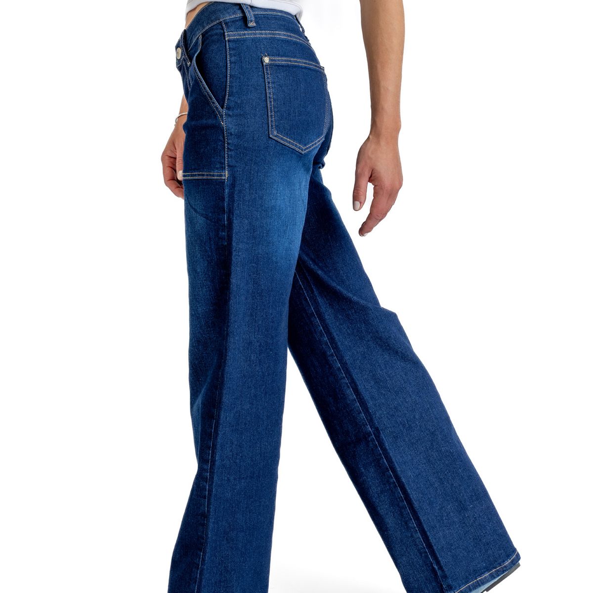 EFESIS - Jeans Palazzo Tiro Medio Mujer Efesis