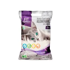 FIT FORMULA - ARENA SANITARIA AGLOMERANTE LAVANDA 10 KG.
