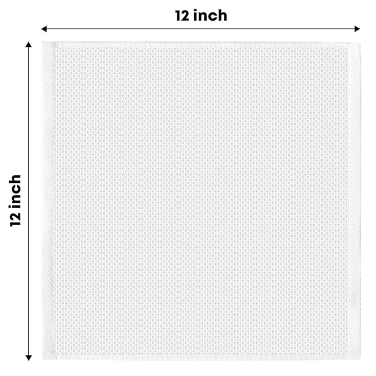 KINDA NICE - Pack 3 Paños Cocina Algodón Engrosada Honeycomb Toallas Blanco