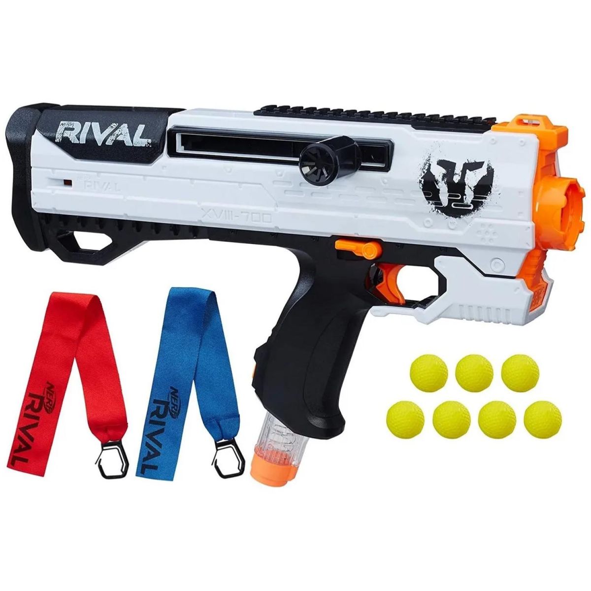 HASBRO - Juguete Nerf Rival Lanzador Helios XVIII-700 7 Pelotas Hasbro
