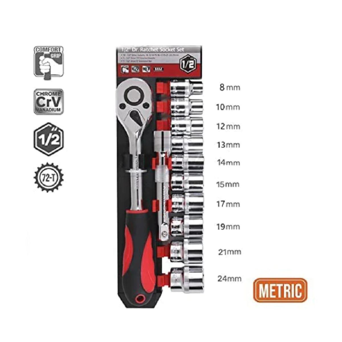 GENERICO - Kit Juego De Dados 12 En 1 Con Llave Profesional