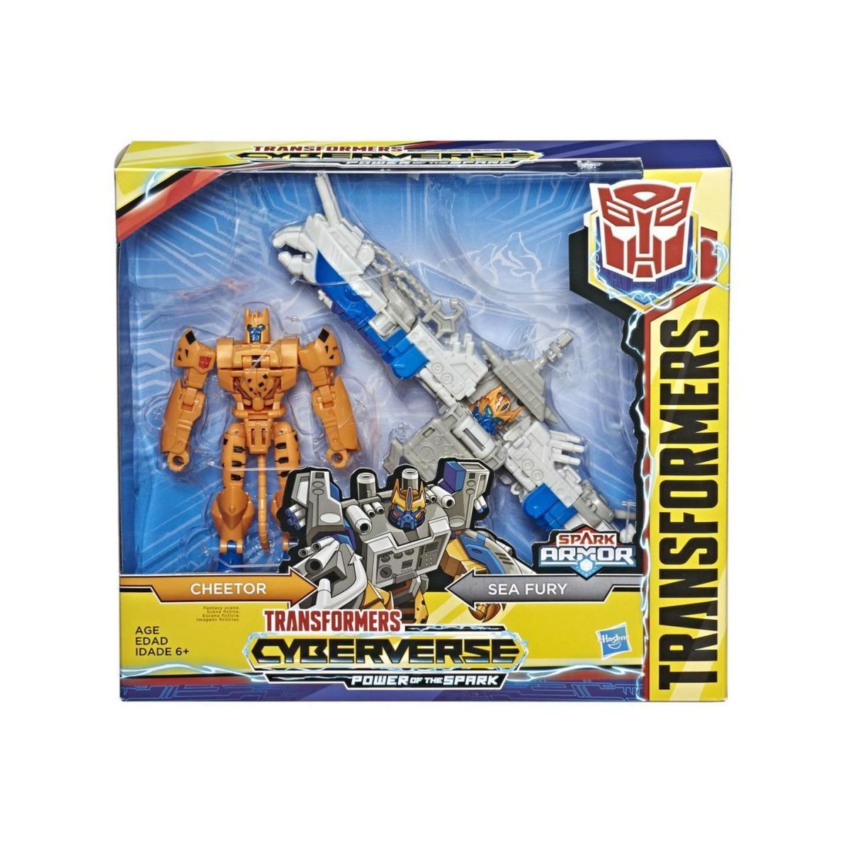 HASBRO - Juguete Figura Cheetor 3 En 1 Transformers 13cm Cyberverse