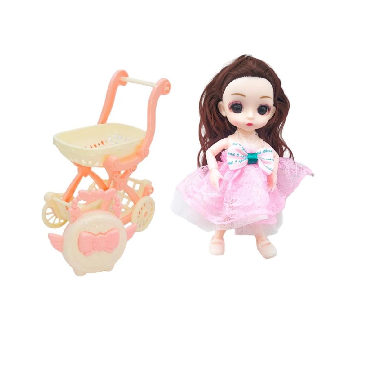 GENERICO - Juguete Muñeca Con Coche Accesorio Graceful Infantil