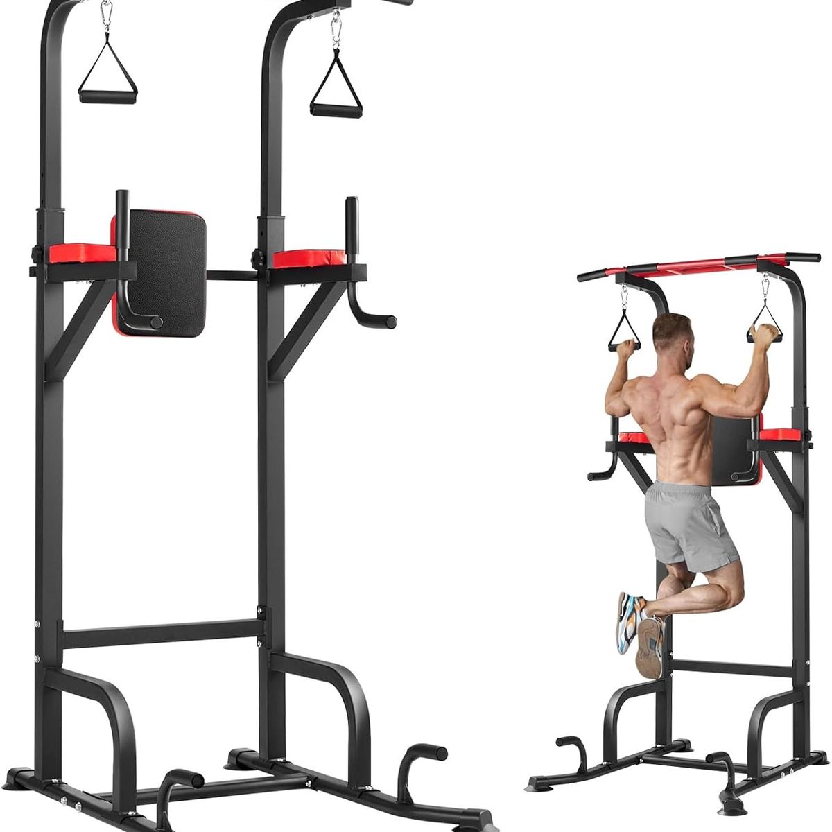 TATEE - Home Gym Multifuncional Barra Dominadas negro