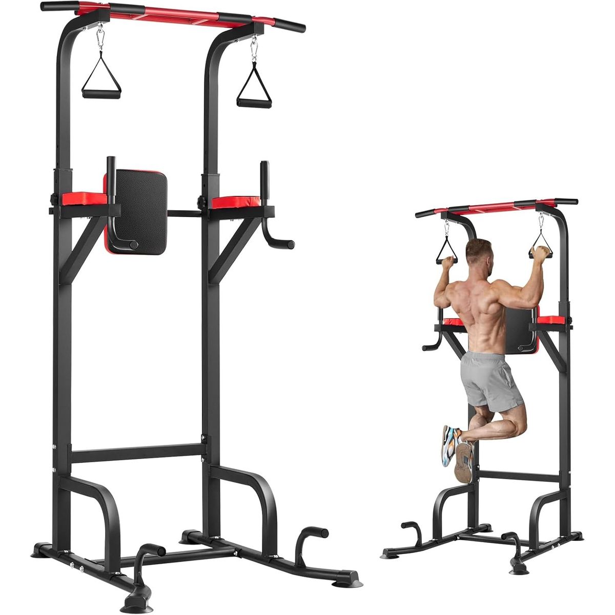 TATEE - Home Gym Multifuncional Barra Dominadas negro