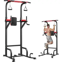 TATEE - Home Gym Multifuncional Barra Dominadas negro