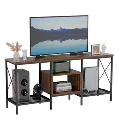 AIZO - Rack de TV Mueble marron industrial 160cm
