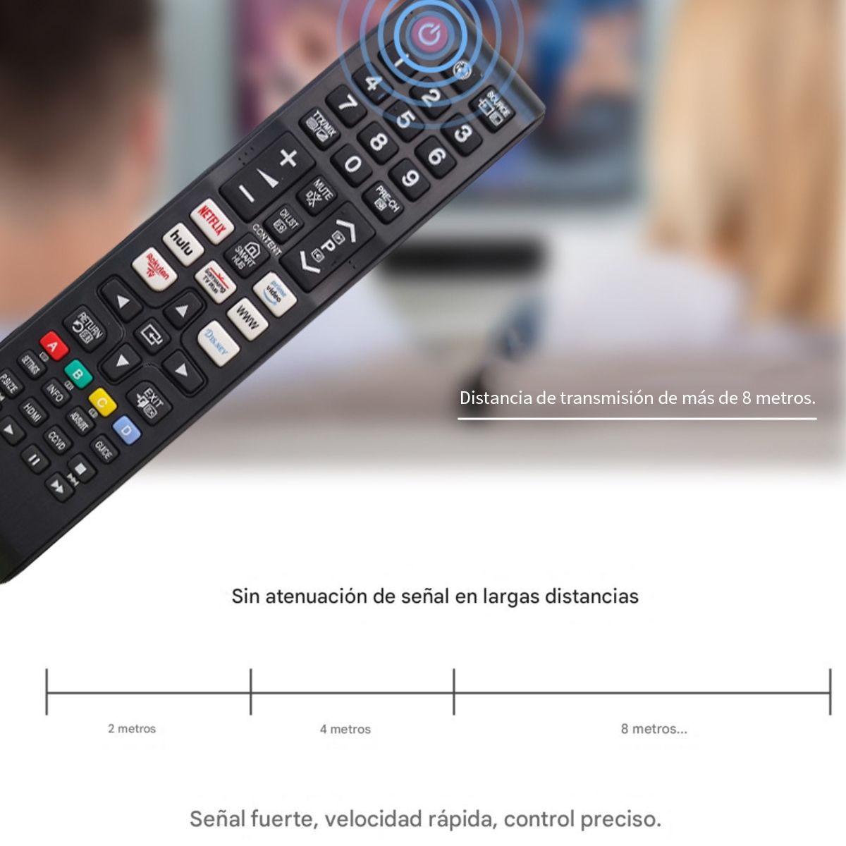 GENERICO - Control Remoto Universal para Samsung TV Modelo RM-L1728 Pro
