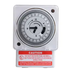 ATURE - Temporizador Industrial, Tiempo Mecánico, Ciclo De 24 Horas