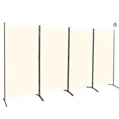 YOMYM - Mampara Corredera de Oficina - Blanca Modelo Personalizado con Ruedas