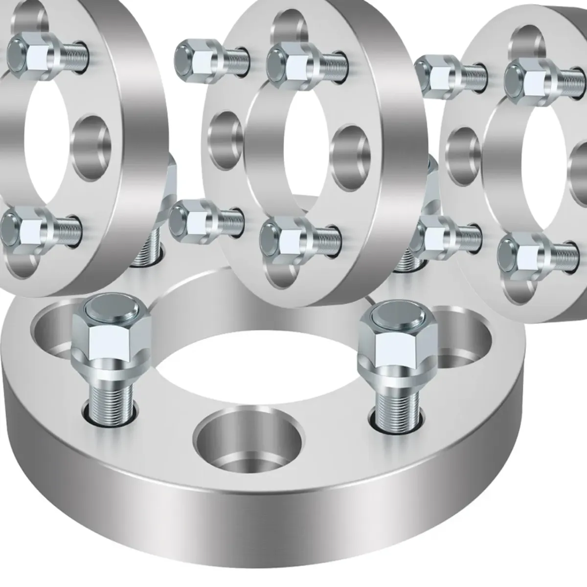 PACK 4 Espaciador Desplazador 4 x 114.3 a 4 x 100 De Adaptador de rueda 1 Pulgada Con Pernos, marca KUANGYE - Foto Principal
