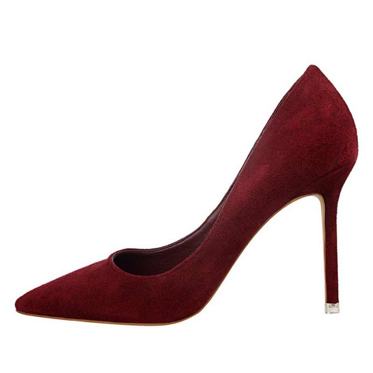 SHANDIAN - Zapato Formal Mujer  Rojo