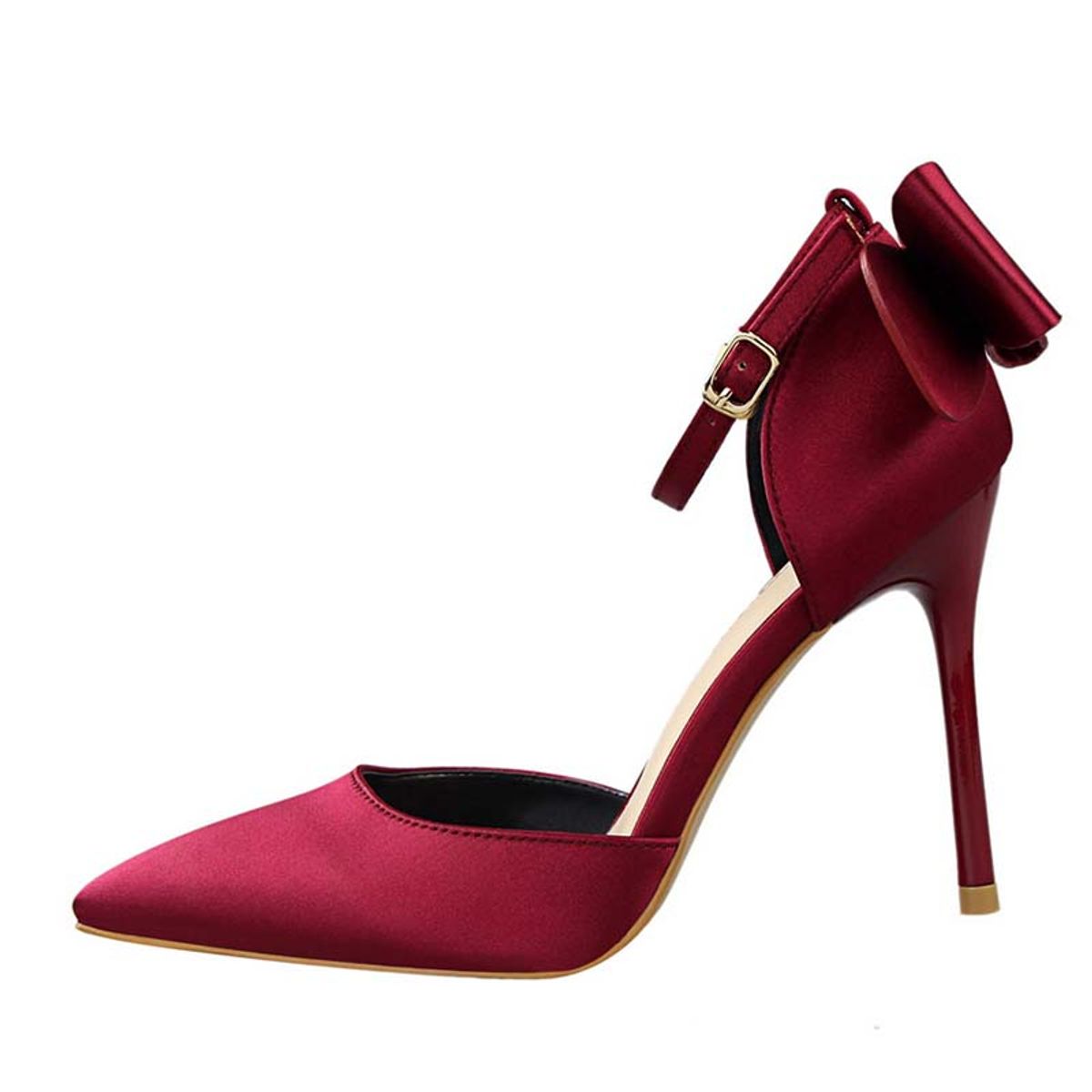 SHANDIAN - Zapato Formal Mujer  Rojo