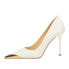 SHANDIAN - Zapato Formal Mujer Blanco