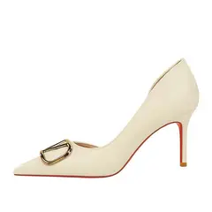 SHANDIAN - Zapato Formal Mujer Beige