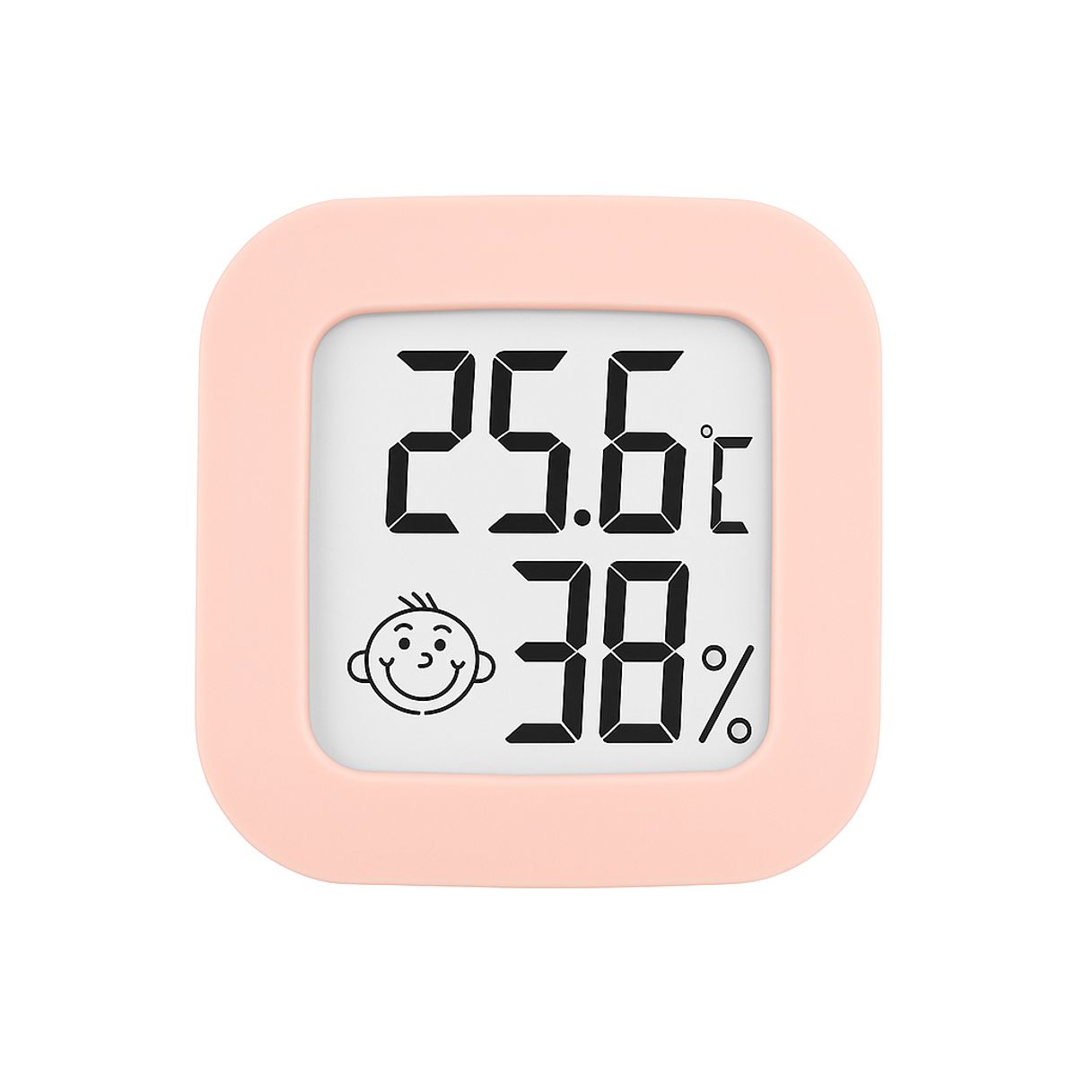 LLEGO UNO - Termómetro Higrómetro Digital Ambiente Bebe Temperatura Rosa