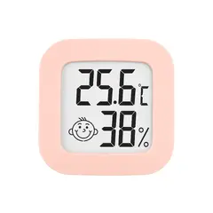 LLEGO UNO - Termómetro Higrómetro Digital Ambiente Bebe Temperatura Rosa